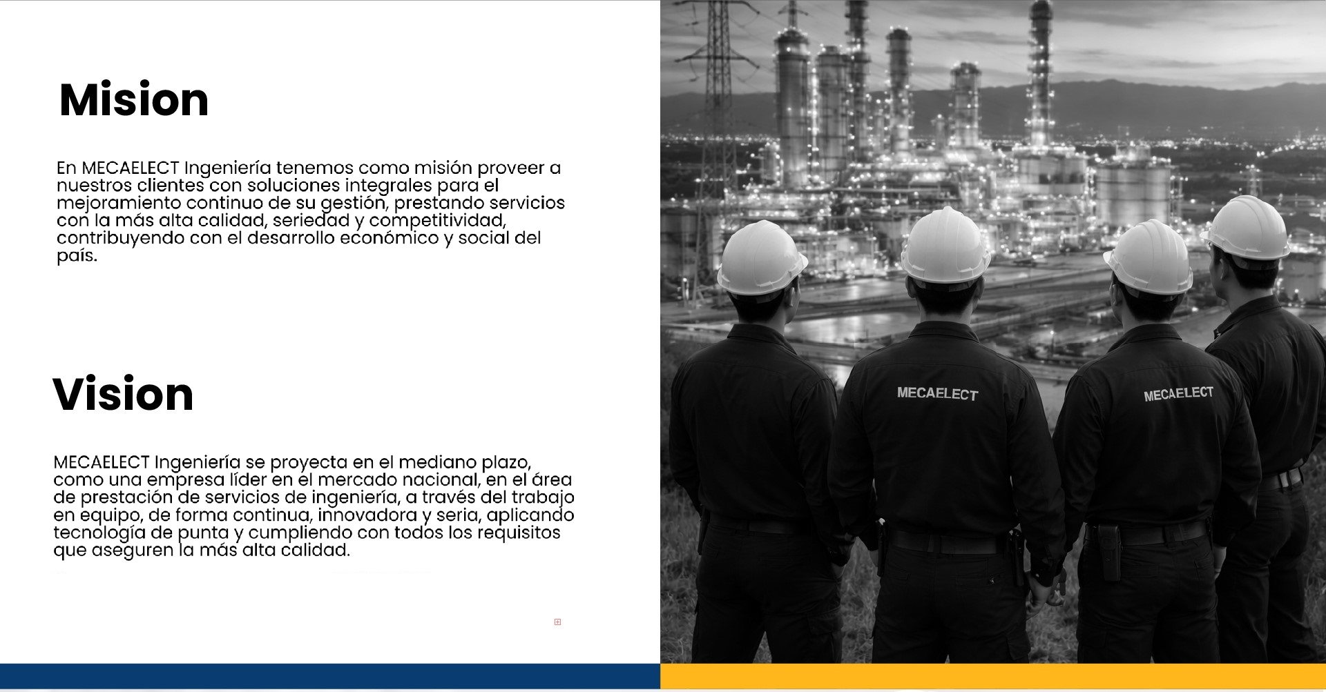 Misión y Visión - Mecaelect